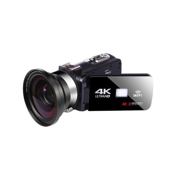 Komery – Caméra Vidéo Professionnelle 4k, 4.0 , 64mp, Wifi