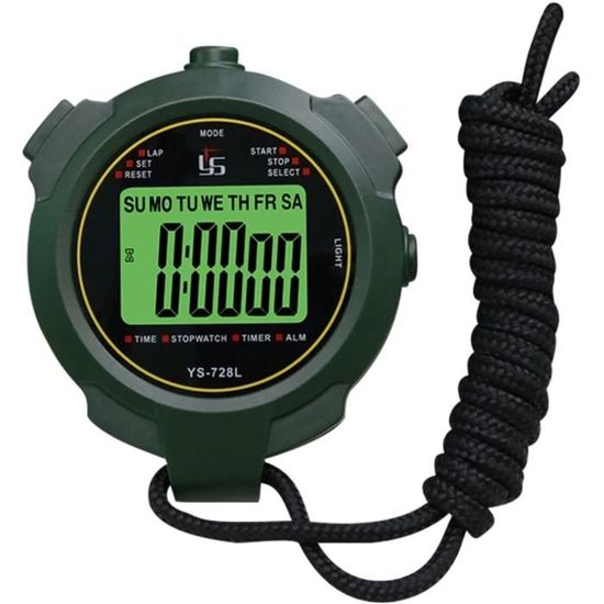 Chronomètre Numérique À Affichage Led, Alarme, Compte À Rebours Électronique Manuel, Ventouse De