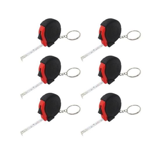 1m - Ruban à mesurer de, Mini mètre avec porte clés, règle rétractable