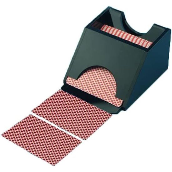 Sabot à Cartes (Dealing Shoe) Pour 4 à 6 Jeux - Accessoire Pour Parties De Poker, Blackjack, Jeux De Société à La Maison