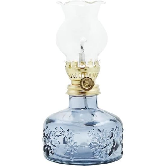 Abat-jour En Verre Lampe À Huile Rustique Au Kérosène Rétro Pétrole