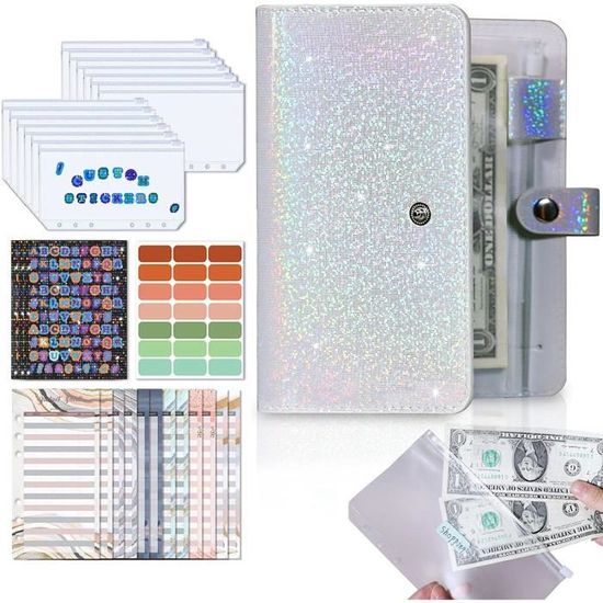 Kit 100 Enveloppes Budget - Défi épargne 100 Jours, Classeur A5 Rose
