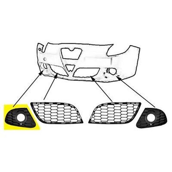 Grille Antibrouillard Avant Droite Pour Alfa Romeo Giulietta (2010+) - BSSTORE - Compatible OEM