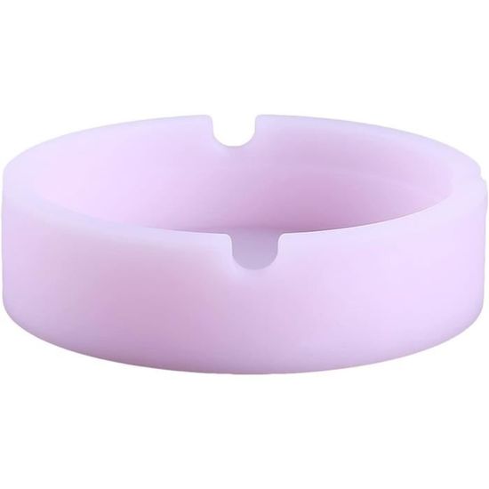 Cendrier En Silicone Ronde Lumineux – Anti-adhésif, Résistant Chaleur, Portable | Pour Intérieur Et Extérieur