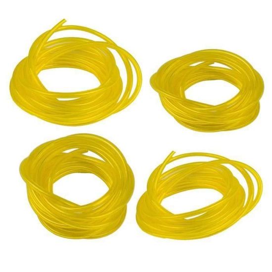 Tuyau à Essence 5 Mm – 2,4 M Avec 20 Colliers – Pour Tondeuse, Tracteur, Moto Et Plus !