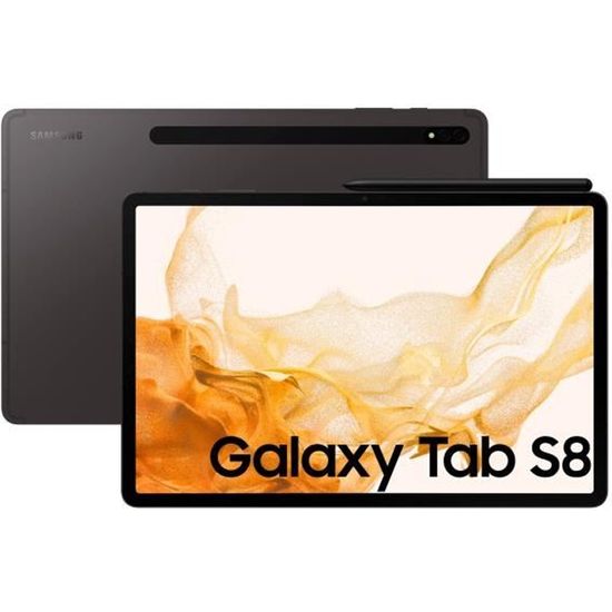 Tablette tactile - SAMSUNG Galaxy Tab S8 - 11" - RAM 8Go - Stockage 128Go - Anthracite - WiFi - S Pen inclus