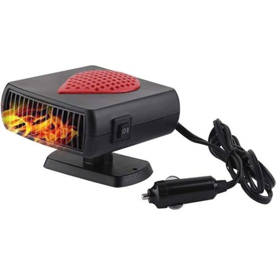 Chauffage Voiture 12V 800W – 3 Sorties Air, Double Vitesse, Pour Dégivrage Pare-brise Et Chauffage Rapide