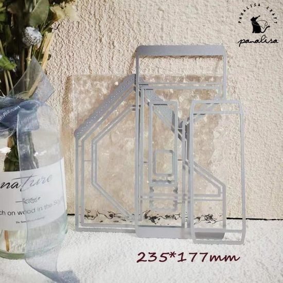 Enveloppe De Découpe Métallique Pour Cartes De Vœux, Scrapbooking, Pochoirs – Fait Main