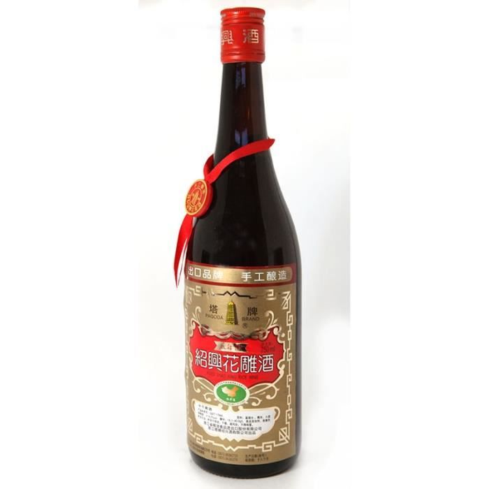 Vin de riz Hua Tiao Wang, 8 ans d'âge 50cl Pagoda (15°)