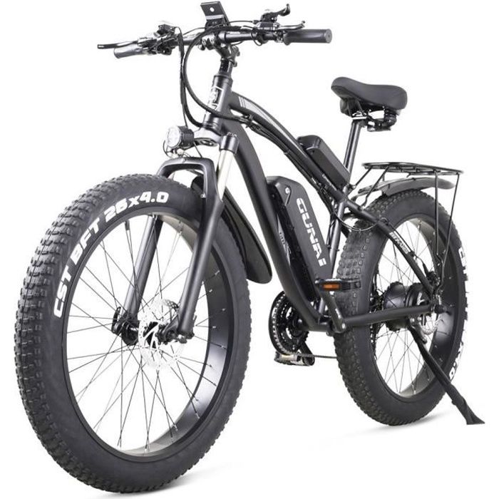 Vélo électrique GUNAI MX02S 1000W 48V 17Ah 26'' Pneu 40km/h Vitesse maximale 40-50km Autonomie 150kg Charge maximale