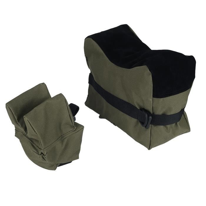 Tireurs avant et arrière non remplis Repose-pistolet Sacs de sable Banc de tir Sac de sable (vert armée)-YUN