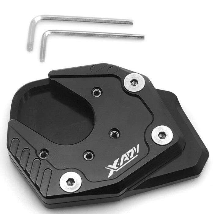 Béquille,Support latéral de moto, plaque, pédales, accessoires pour HONDA X ADV X ADV 2017 2018 XADV 750 CNC - Type black black