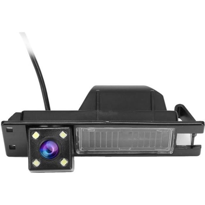 KIMISS Caméra de recul de voiture, HD 170 ° Caméra de recul sans fil avec caméra de recul avec 4LED Light Fit pour D 2006-2015