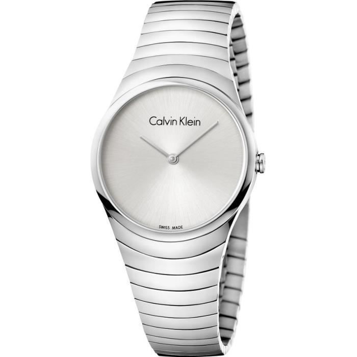 Calvin Klein Whirl K8A23146 Montre Bracelet pour femmes Bracelet Manchette