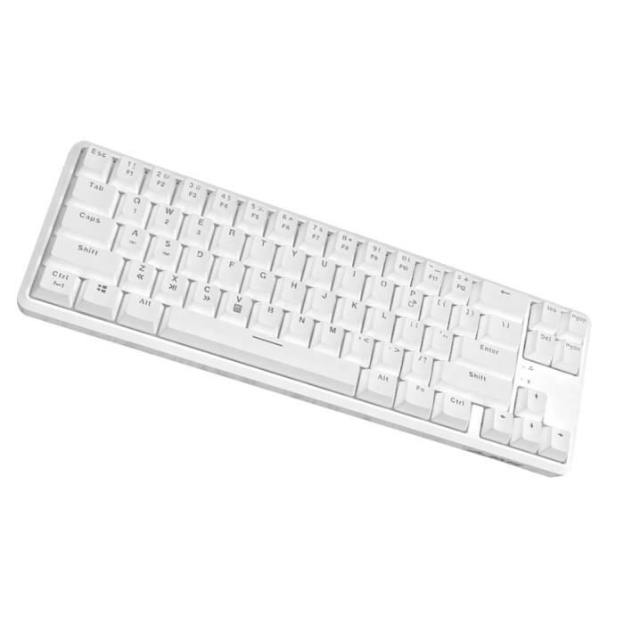 Clavier Mécanique De Jeu Rétro-éclairé USB Type-C Filaire / Bluetooth Ajazz Brown Switch White