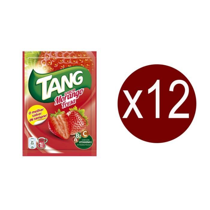 12 sachets Tang Fraise.Boisson en poudre.