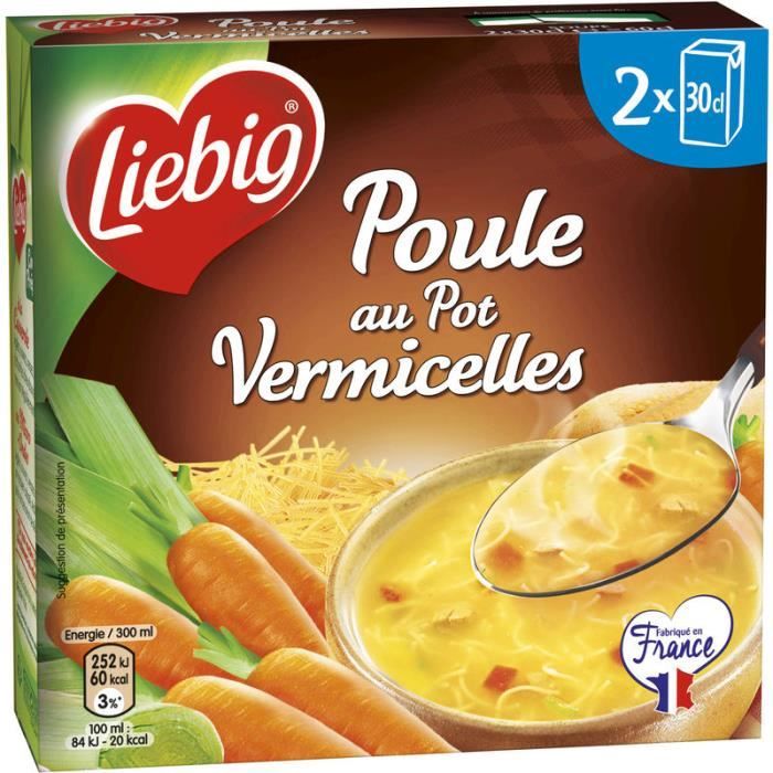 Soupe poule au pot vermicelles 2 x 30 cl Liebig