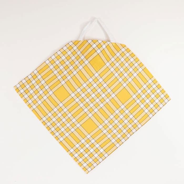 LINANDELLE - Lot de 2 bavoirs enfant coton carreaux vichy Normand CLEAN KID - Jaune