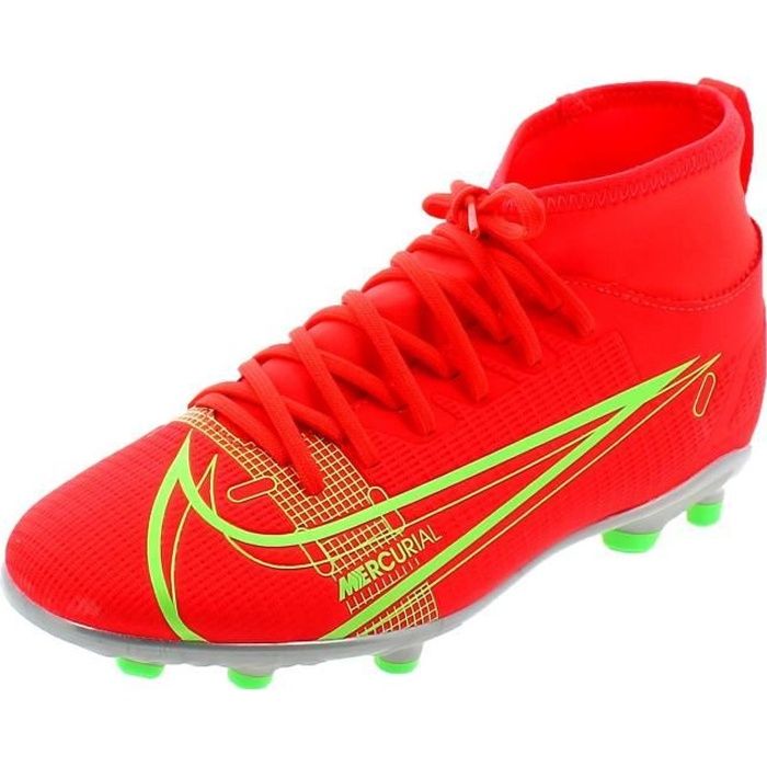 NIKE JR. MERCURIAL SUPERFLY 8 CLUB MG CHAUSSURES DE FOOTBALL POUR GARCON ROUGE CV0790600