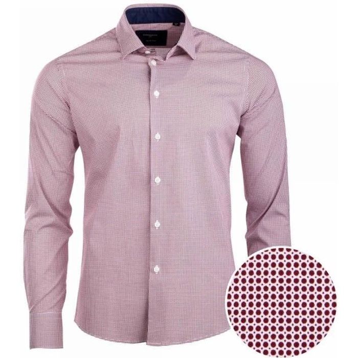 Chemise manches longues f173 rouge Homme TORRENTE