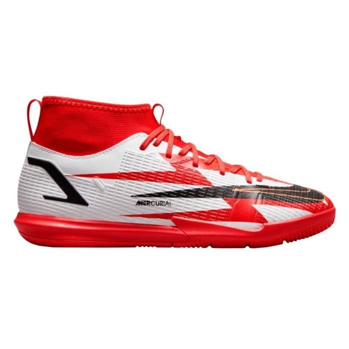 Chaussures NIKE Mecurial Superfly 8 Academy CR7 IC JR Blanc - Mixte/Enfant