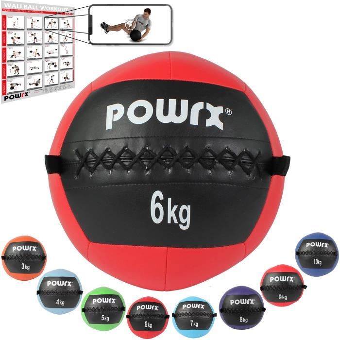 Wall Ball de 2-10 kg couleurs différentes Poids: 6 kg (rouge)