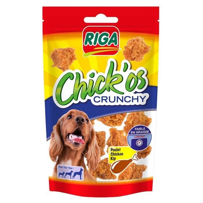 RIGA Chick'os Crunchy Friandises pour chien - Sachet 100 g