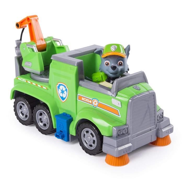Paw Patrol Ultimate Rescue Rocky - Camion de recyclage avec figurine