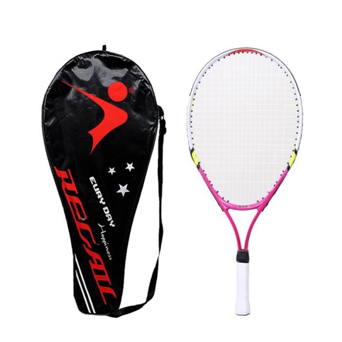 1 ensemble de raquette de tennis professionnelle colorée pratique pour les enfants jouant aux adolescents de jeux en plein air