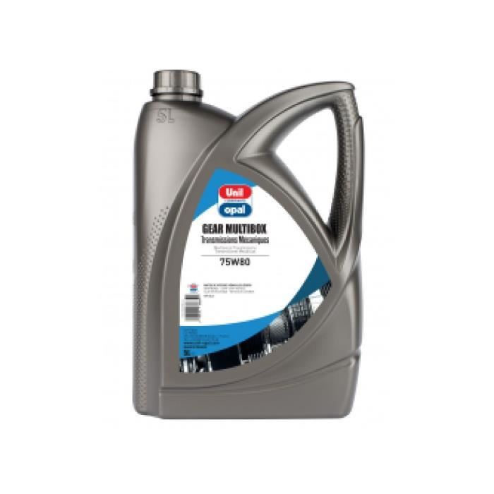 Bidon d huile boites de vitesses Unil Opal Gear Multibox 75W80 - 2 litres