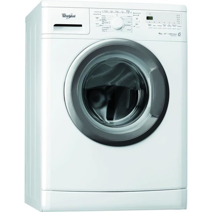 Lave-linge hublot WHIRLPOOL AWOD2928.1 - 9 kg - Classe A++ - 1200 tours/min - Blanc