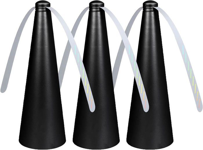 Ventilateur Anti Mouches 2PCS Répulsif à Pales Extérieur