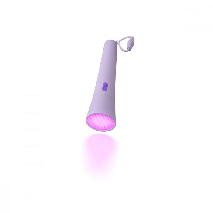 Lampe torche pour enfant H18.5cm - Lalarma - Violet -