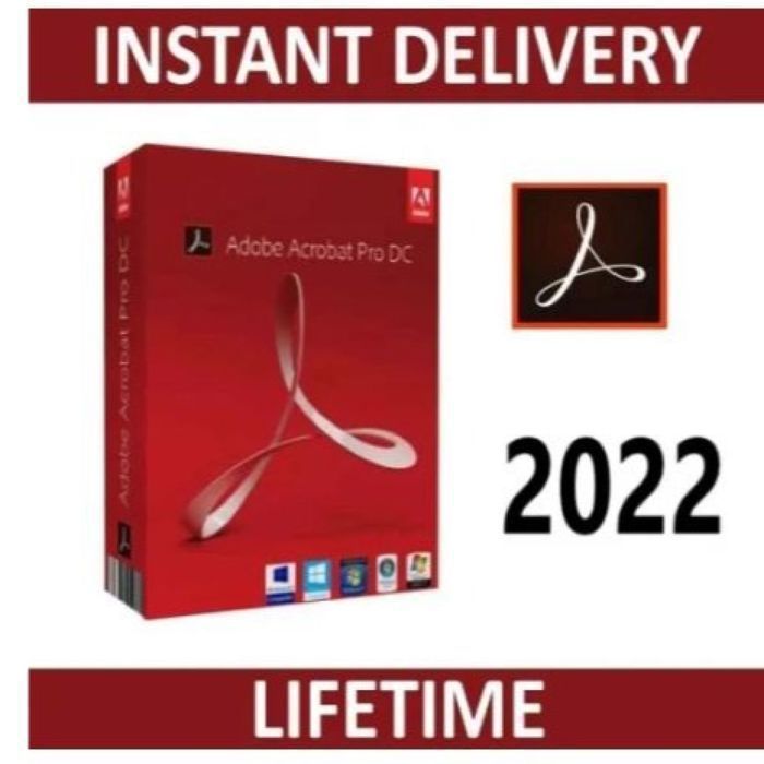 Adobe Acrobat Pro 2022. Version complète – Compatible Windows 64 bits. Produit en téléchargement