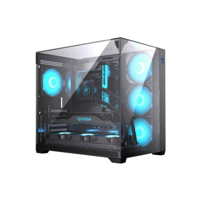 Caja Gaming Hiditec SKY Triple Cristal Templado ATX Semitorre Alta Refrigeración ARGB