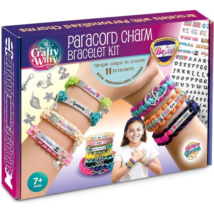 Kit Fabrication Bracelets D'amitié 98 Pièces - Fils, élastiques, Boucles, Chevilles, Autocollants - Pour Enfants 7-12 Ans, DIY, Cadeau Fille, Activité Créative - 10