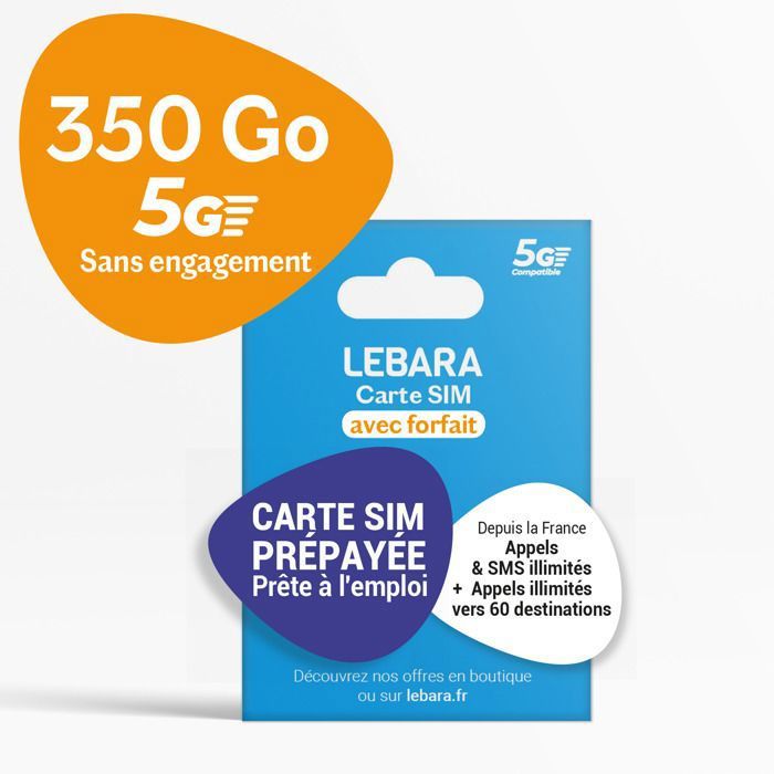 Carte SIM prépayée Lebara : les offres et recharges