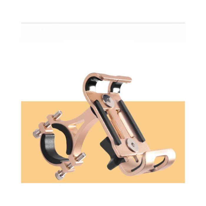 Support de téléphone portable Support de guidon de vélo pour moto vélo Or
