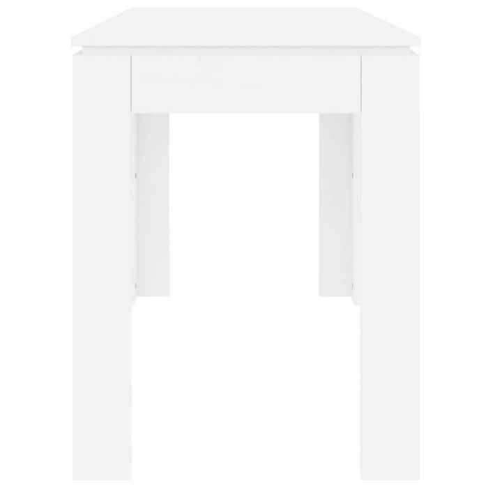 Table cuisine CLOUD Blanc Table à manger - Design Élégant - Blanc 120x60x76 cm - Bois dingénierie tt574