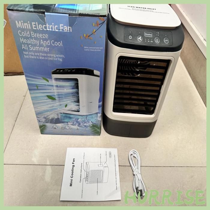 Garosa petit climatiseur Climatiseur portable ventilateur froid de bureau avec lumière electromenager ventilateur Noir et - Garosa