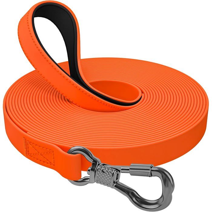 Longe de Dressage Étanche - Longueurs 3m à 30m avec Mousqueton Verrouillable - Robuste pour Chiens Toutes Tailles