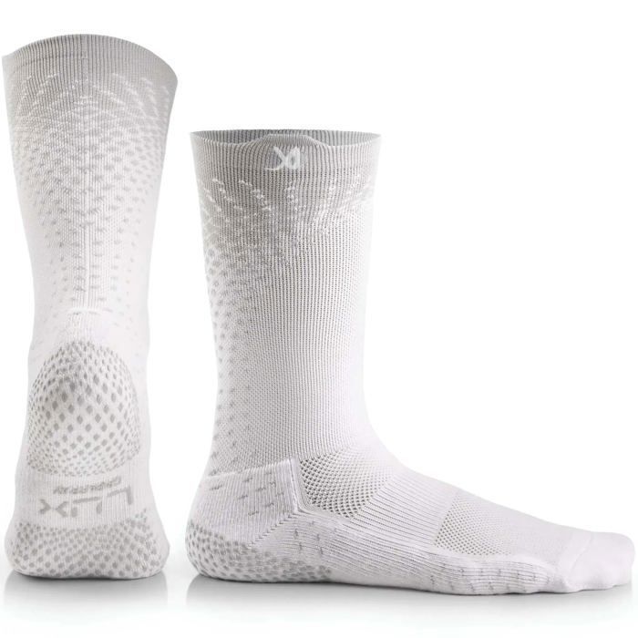 Chaussettes antidérapantes LUX ProCleat Performance – longueur mollet – blanc – taille adulte (UE 39–46 / US 6–11 5) – pour