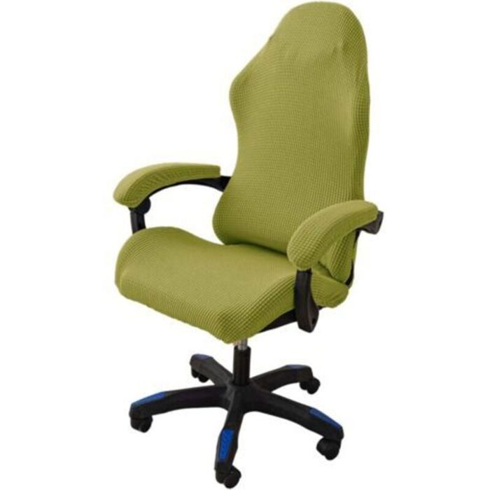 4 Pièces Housse de Chaise de Bureau avec Accoudoirs Housses de Chaise de Gaming Housse Fauteuil Bureau Lavable Antidérapan Femeo
