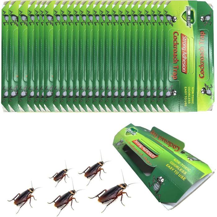 Pièges à Cafards Puissant 30 pièces Piege Cafard Pièges À Cafards Anti Cafards Produit Anti Araignée pour Jardin Maison Cuisine