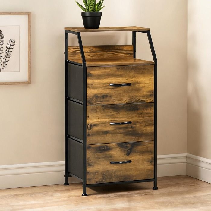 Colonne De Salle De Bain Armoire De Salle De Bain en MDF Marron 44 x 29 x 92 cm