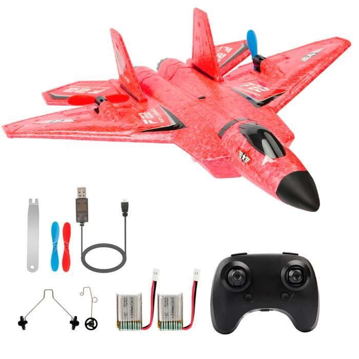 Carson 500505033 Avion de Sport RC 2,4 GHz 100% RTR Rouge - modèle réduit d'Avion télécommandé, Avion RC, modèle Robuste RTF (prêt à Voler) pour débutant, avec Piles et télécommande