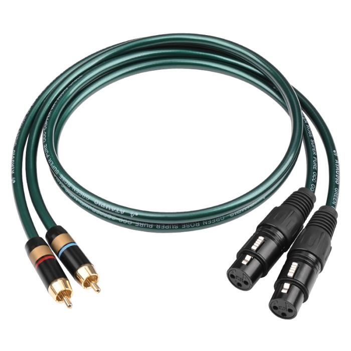 Xlr mâle 3 broches adaptateur câble de mic microphone jack en France