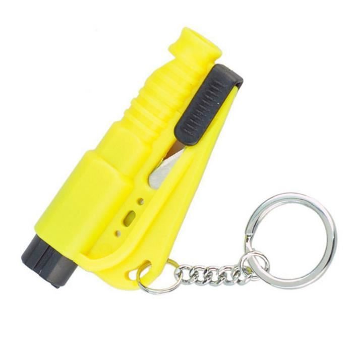 Marteau Brise-vitre De Sécurité + Coupe-ceinture - 2025 - Outil D'urgence Pour Voiture (3 Pièces)