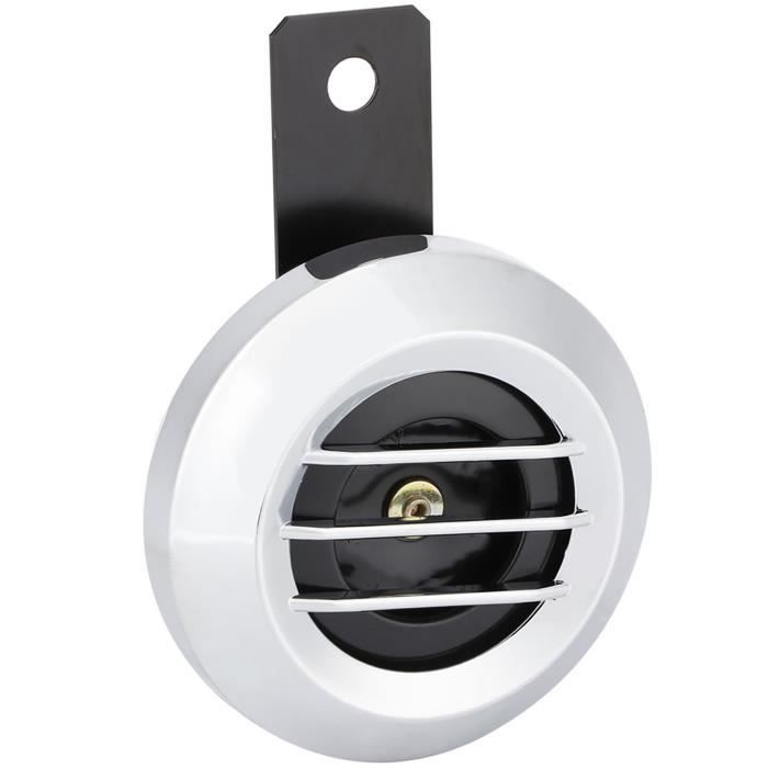 Qiilu Klaxon Moto 12V 110dB - Corne Électrique Universelle Étanche Pour Moto, Scooter, Quad