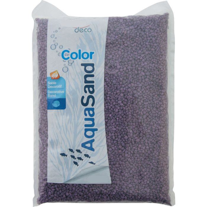 Comparer les prix de Sable décoratif 2-3 mm aqua Sand violet améthyste 1kg pour aquarium.